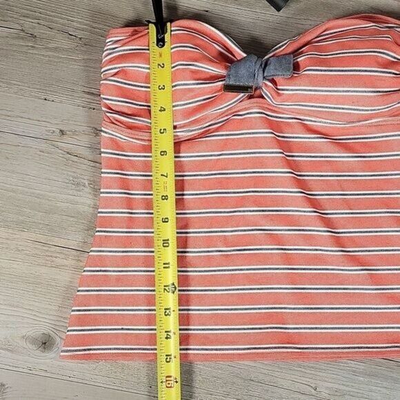 Tommy Hilfiger Striped Tankini Top Sz L - Picture 7 of 10